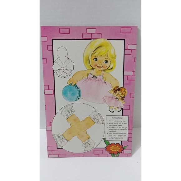 Vintage Artcraft Paper Doll Toodles A Walking Paper Doll Uncut Book - Picture 7 of 7